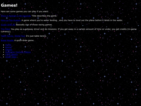games screenshot