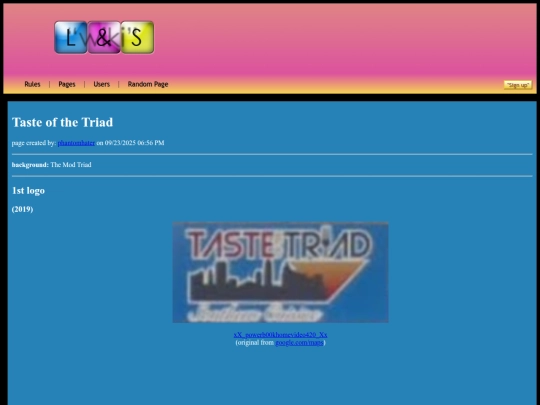 pages/tasteofthetriad screenshot