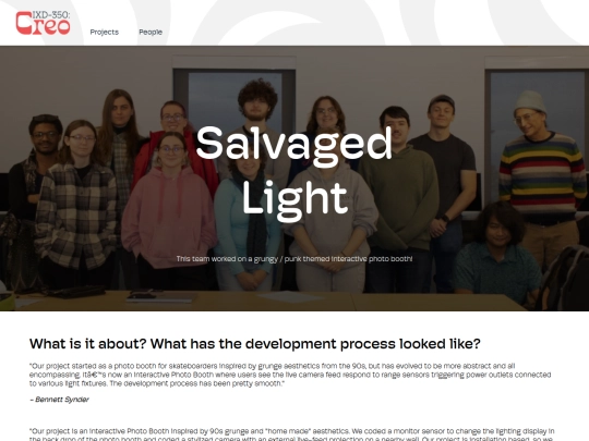 Projects/salvagedLight screenshot