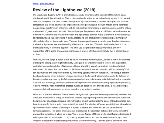 writing/universityessays/lighthousereview screenshot