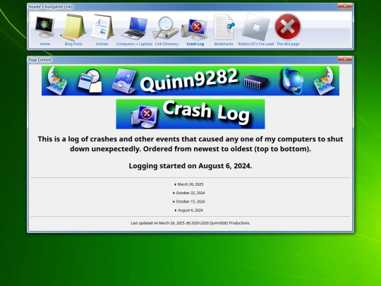 crash-log screenshot