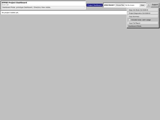 EFPSE_tools/tools/ProjectAnalyser screenshot