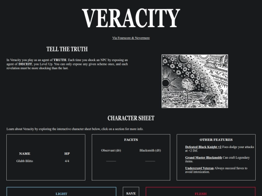 article/veracity screenshot