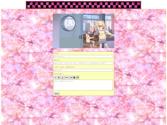 guestbook screenshot