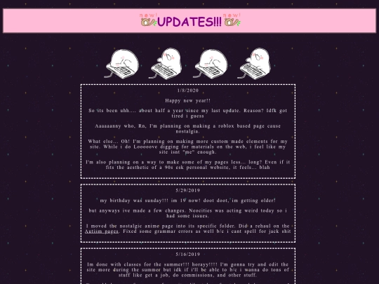 updates screenshot