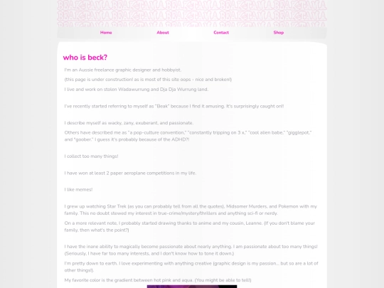 info screenshot