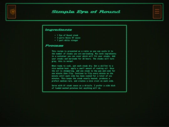 pages/recipies/pages/recipies/simplesteakmaranade screenshot