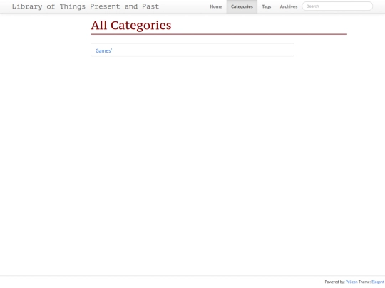 categories screenshot