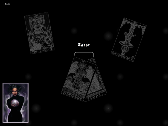 tarot screenshot
