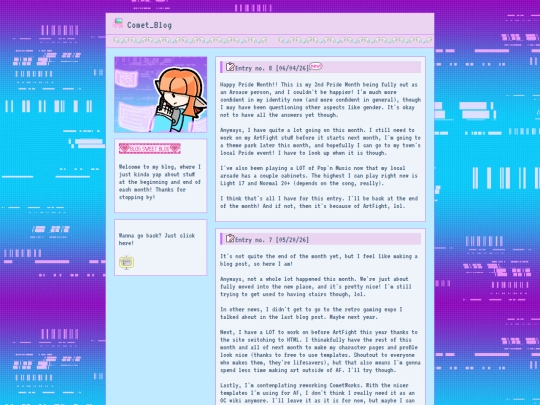 Blog screenshot