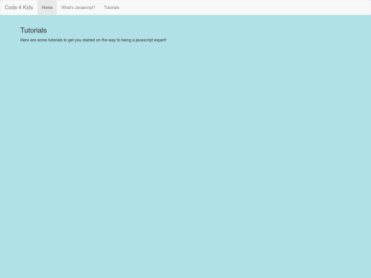 Tutorials screenshot