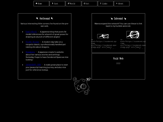 links screenshot