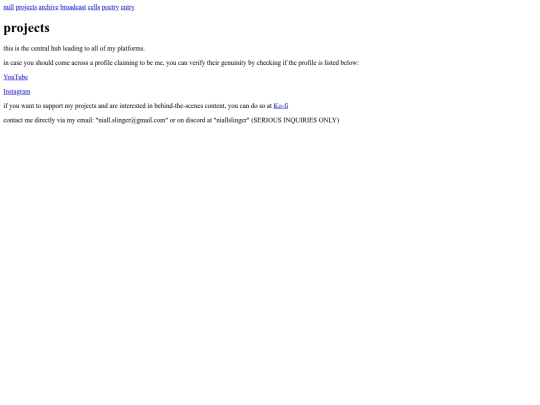 projects screenshot