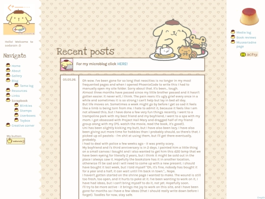 blog screenshot