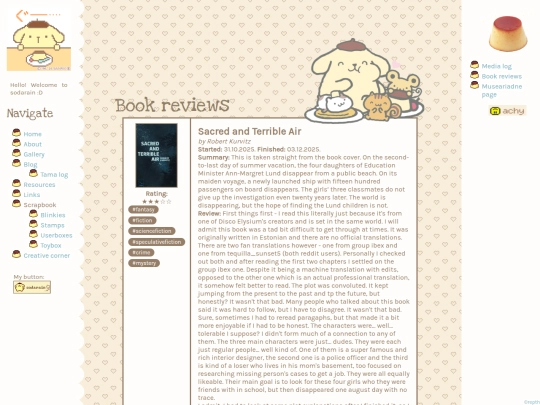 bookreviews screenshot