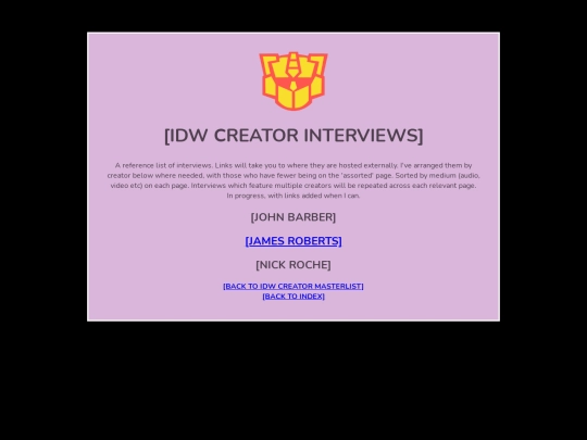 idwinterviews screenshot