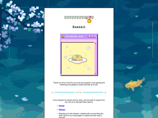 Support screenshot