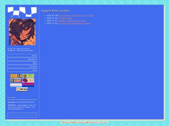 blog/tagged/site update screenshot