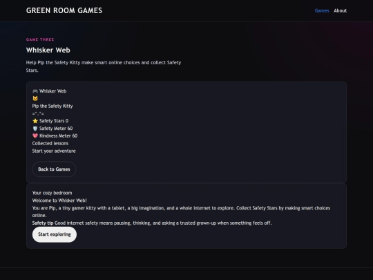 games/whiskerweb screenshot