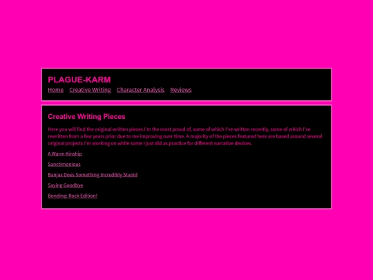 creativewriting screenshot