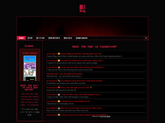 blog screenshot