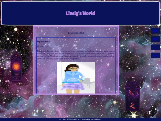 Blog screenshot