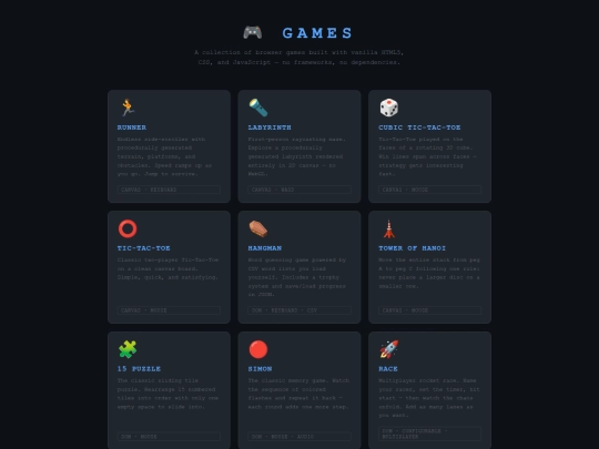 games screenshot