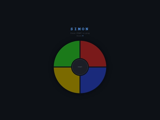 games/simon screenshot