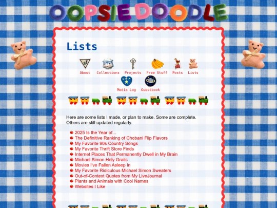 lists screenshot