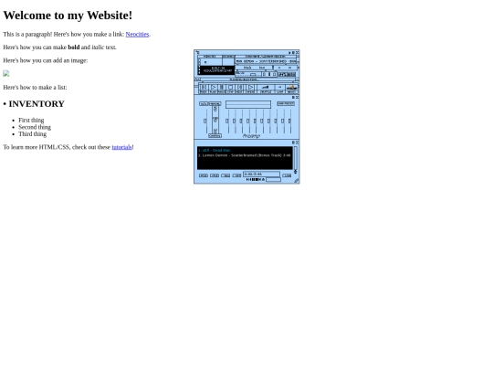 test screenshot
