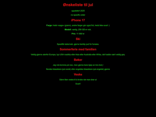 marisWishlist screenshot
