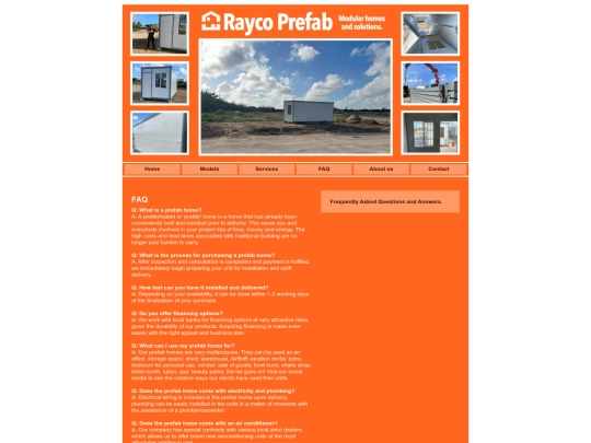 FAQ screenshot