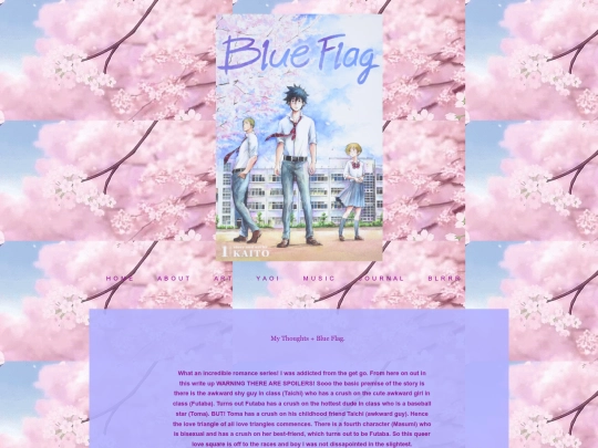 Yaoi Read/Blue Flag screenshot