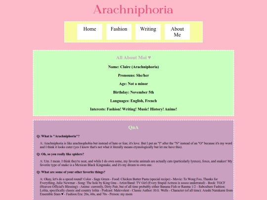 aboutme screenshot