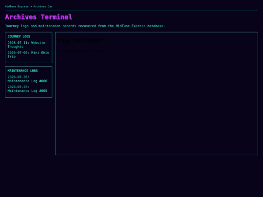 archivescar screenshot