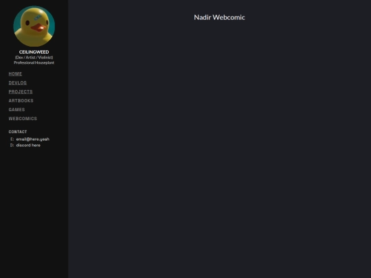 webcomics/nadir screenshot