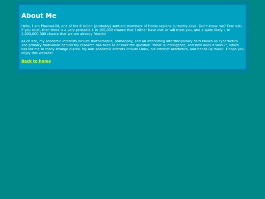 aboutme screenshot