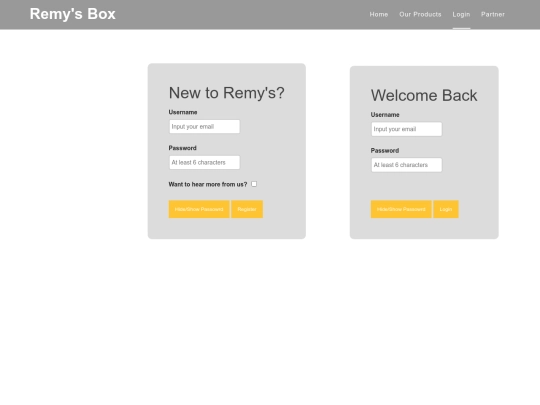 login screenshot