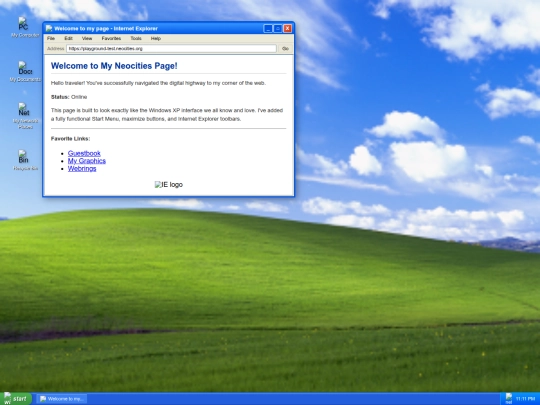 index screenshot