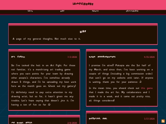 blog screenshot