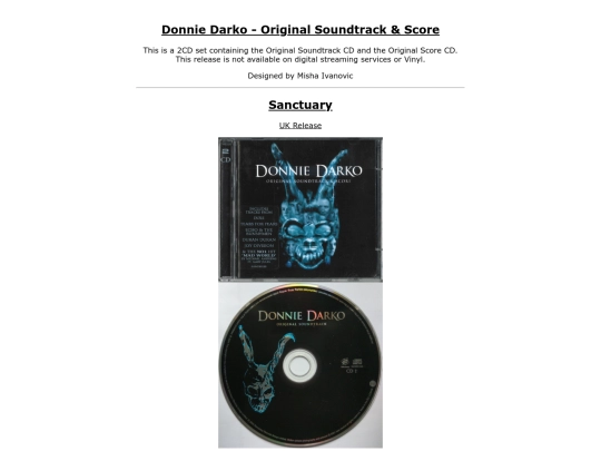 Donnie_Darko/CD/OST screenshot