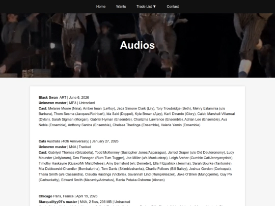 audios screenshot