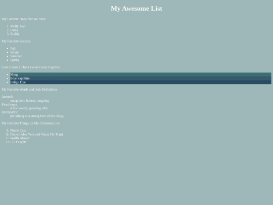 classwork/favorite screenshot