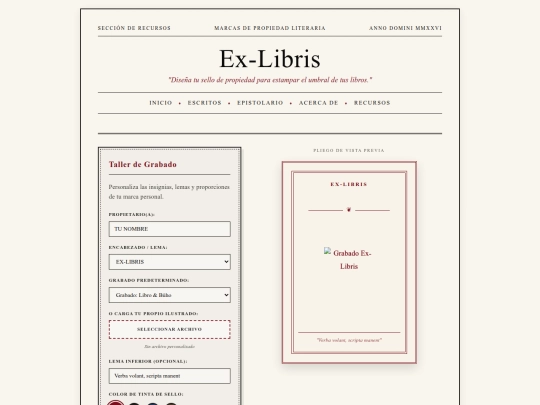 exlibris screenshot