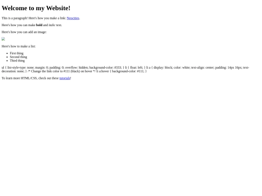 index screenshot