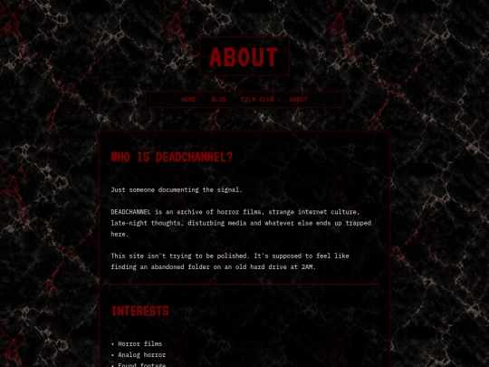 aboutme screenshot