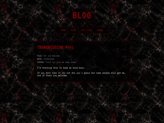 blog screenshot