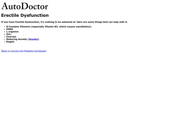 injuries/dysfunction screenshot