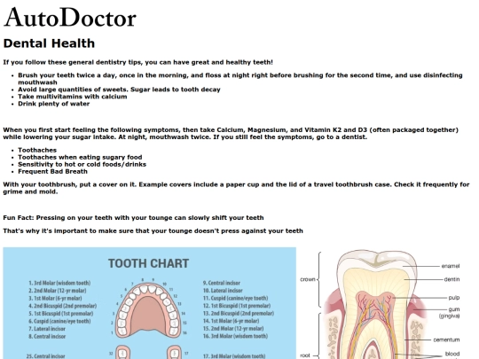takingcare/dentalhealth screenshot