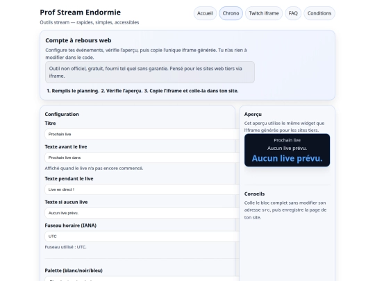 chrono screenshot